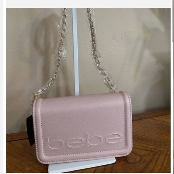 BEBE LILA FLAP CROSSBODY - BLUSH - Picture 5 of 10